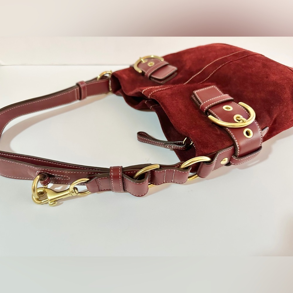 Coach - VINTAGE Suede Soft Duffle Bag - Picture 4 of 15